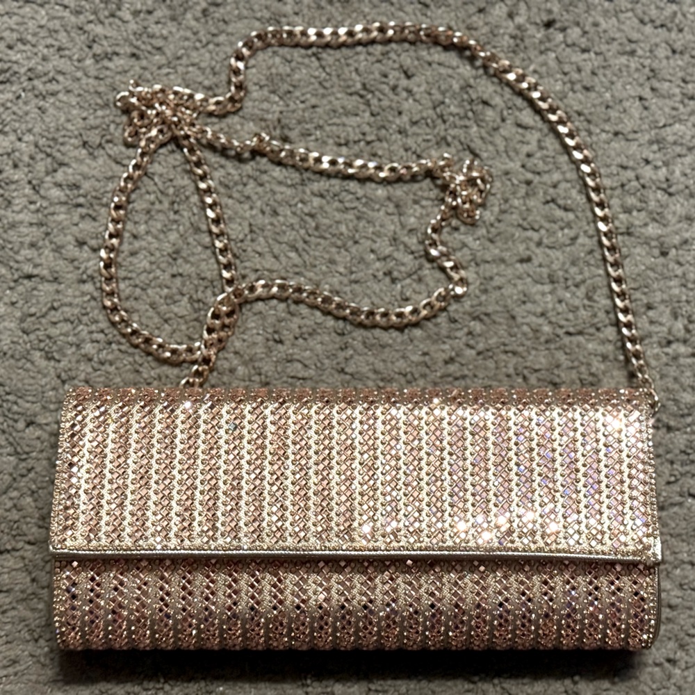 Shimmer Metal Clutch